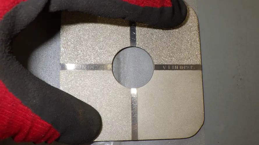 Oberflächenvergleichsscheibe